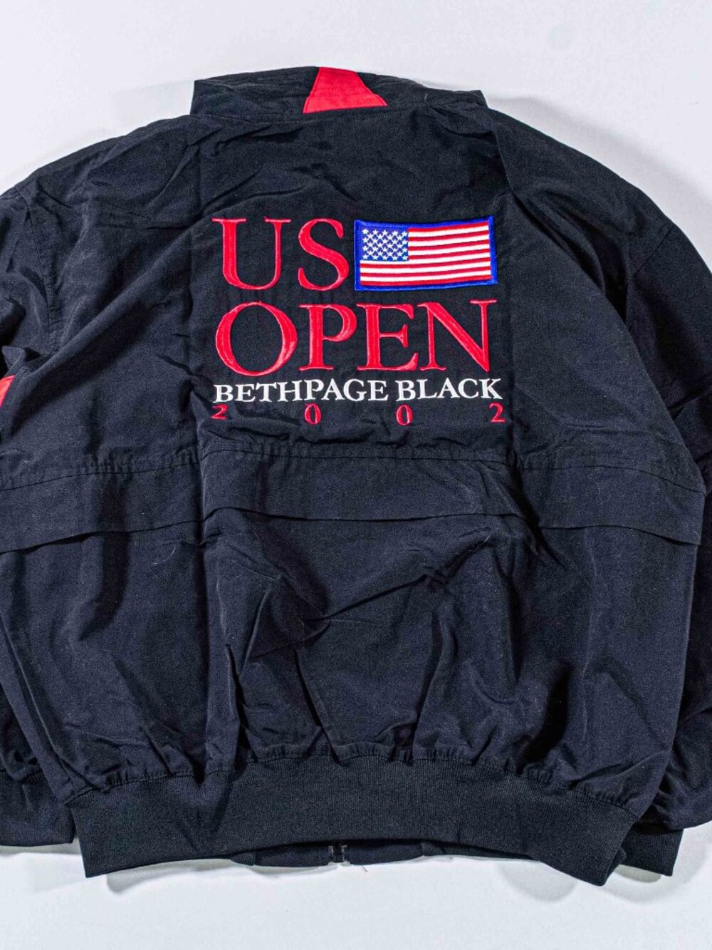 Vintage 2001 US Open Golf Windbreaker Jacket Bethpage Black NY